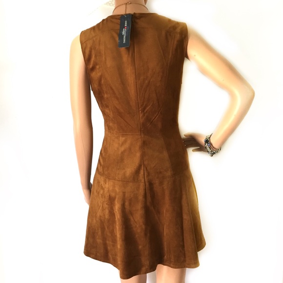 One Clothing from Los Angeles Faux Suede Dress - Picture 5 of 5
